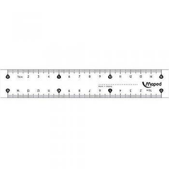 Maped 146507 z regla essentials 15 cm doble graduacion multicolor talla unica
