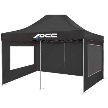 Carpa Racing Negro 3x2m con Ventana de Poliéster 420D Oxford