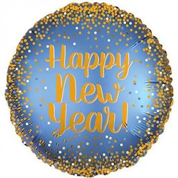GLOBO MYLAR SATIN NEW YEAR