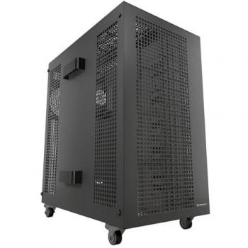 Estación de Trabajo ATX UNYKA AI PRO 1500 EATX Doble CPU, hasta 4 GPUs, 17 HDD, 27 Ventiladores, USB-C, Negro