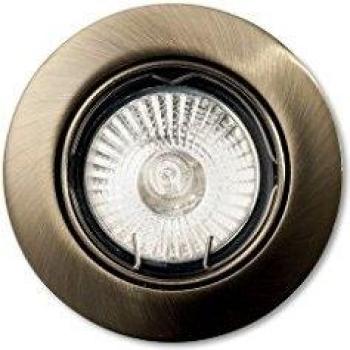 Foco Empotrable Inclinable 1x GU10 50W Bronce IP20 - Ideal Lux