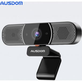 Cámara Web AUSDOM AW616 2K HDR Todo en Uno con Micrófono AI, Altavoz y Cubierta de Privacidad para Conferencias USB