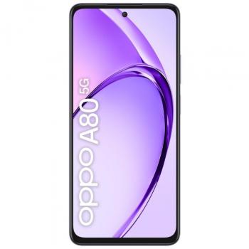 OPPO A80 5G Smartphone, Pantalla de 6.67, 8GB RAM (+8GB virtual), 256GB almacenamiento, Color Púrpura Moonlight, SIM doble, Android 14, USB Tipo C,