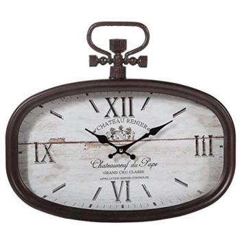 Reloj de Pared Decorativo Moderno Elegante 40x45 cm en Negro y Blanco