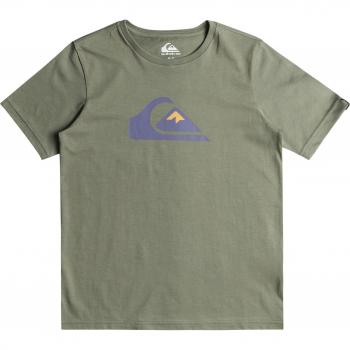 Camiseta de niños Quiksilver Comp Logo - Manga corta, diseño Complogo, 100% algodón, ajuste regular