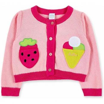 Chaqueta de bebé niña tricot con bordado y cierre de botones Tuc Tuc Creamy Ice