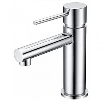 Grifo Monomando para Lavabo Serie Milos Stick con Maneta Fina Color Cromado/Plateado