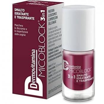 Smalto Hidratante y Transpirable Dermovitamina Micoblock 3 en 1 Color Burdeos 5 ml