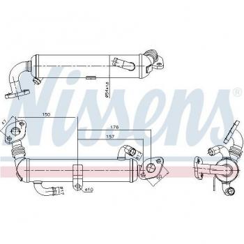 Enfriador de gases de escape EGR NISSENS 989434
