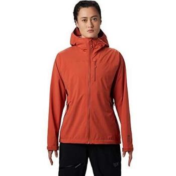 Mountain Hardwear Stretch Ozonic Jacket - Chaqueta cortavientos para mujer, color Dark Clay, tamaño extra-large