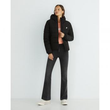 Superdry Women's Hooded Spirit Sports Puffer Jacket - Black
