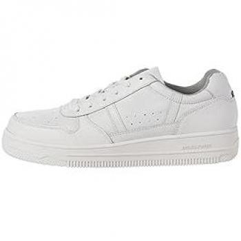Zapatillas Jack & Jones Brad Cupsole blancas para hombre, detalle de cuero blanco, talla 44 EU
