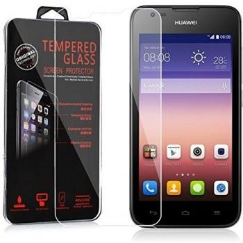 Cadorabo Vidrio templado compatible con Huawei Ascend Y550 en TRANSPARENCIA ELEVADA - Vidrio protector de pantalla