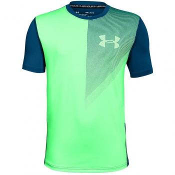 Under Armour Raid SS Tee Camiseta Manga Corta, Niños, Verde