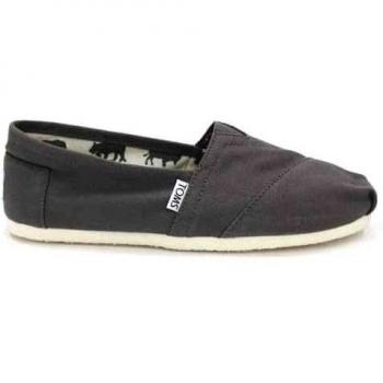TOMS 1B07 - Alpargatas de lona para mujer gris gris, color gris, talla 38.5 EU / 6 UK
