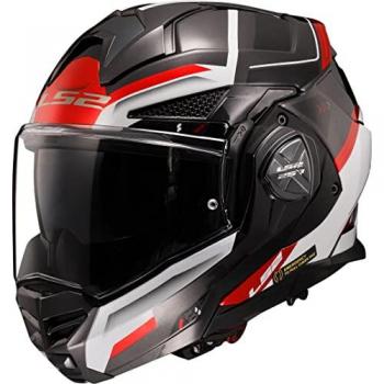 Casco Modular LS2 FF901 Advant X Spectrum Negro-Blanco-Rojo Talla S