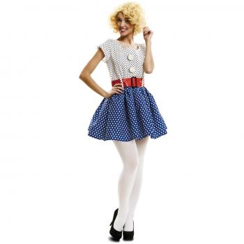 Disfraz de Pop Art para mujer - Estilo años 50-60, talla M-L