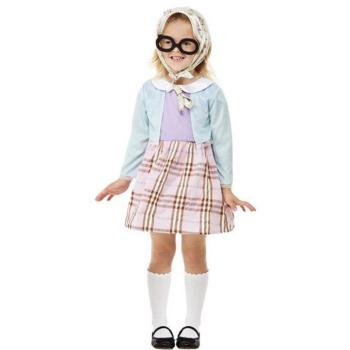 Disfraz de Anciana Azul para niña y bebé de Smiffy's