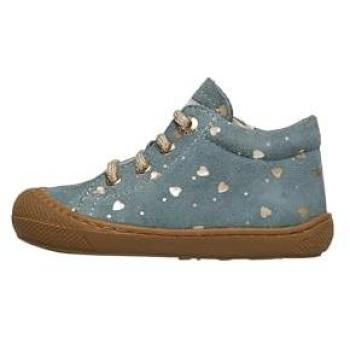 Naturino - Zapatillas de niña primeros pasos de ante, color salvia, talla 20