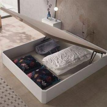 Canapé Sofía Elevación Hidráulica 30 Mm Blanco 90X190 Cm - Montaje Incluido