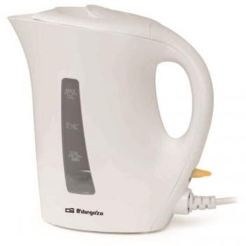 Hervidor de agua ORBEGOZO KT4150, 1L, 1200W, libre de BPA, asa de tacto frío, apagado automático, indicador de nivel de agua, fácil limpieza