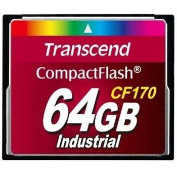 Transcend CF170 Industrial CompactFlash Card - 64GB, 170x Speed