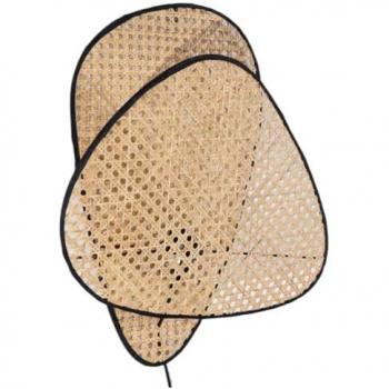Aplique de Pared Romimex Negro Natural Triángulo 11 x 50 x 40 cm