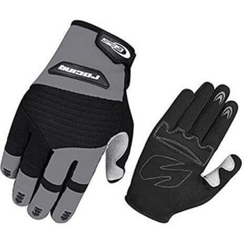 GES Guantes Largos Racing Gris-Negro - Talla: M