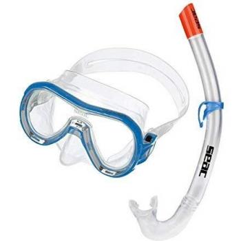 SEAC Panarea Set de Snorkeling, Unisex Adulto, Transparente/Azul, Talla Única
