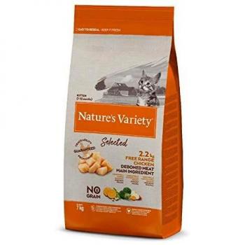 Nature's Variety Selected - Pienso para gatitos con pollo campero deshuesado 7 Kg