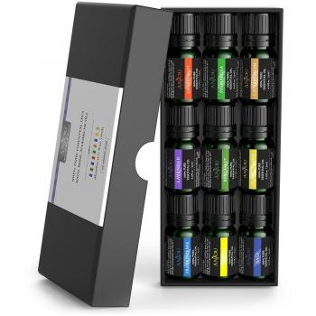 Aceites Esenciales para Humidificador Anjou 100% Puro Set de 9x5ml Kit de Aceites Aromaterapia