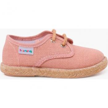 Blucher de Lino con Cordones y Base de Yute para Bebés
