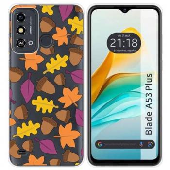 Funda Silicona Transparente Diseño Otoño para ZTE Blade A53 Plus