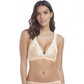 Wacoal Embrace Lace Wireless Soft Cup Bralette - Sand - Size 40