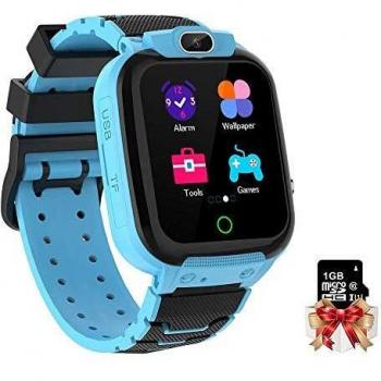 Winnes Reloj Inteligente para Niños, Prueba de Agua Smartwatch niños con Música,Juegos, Calculadora,Regalo de Cumpleaños Niños de 3 a 12 Niños Niñas