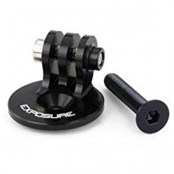 Soporte Tapa Potencia para Cámara de Acción Exposure Lights - Compatible con GoPro y Sony, Accesorio de Manillar, Color Negro