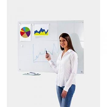Tablero de Vidrio Magnético 4mm 90x120cm Blanco