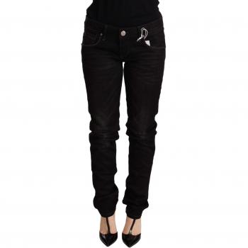 Acht Black Low Waist Skinny Jeans - W30