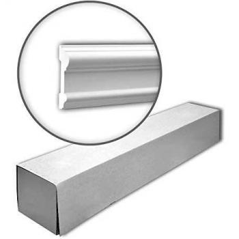 Moldura para pared Profhome 151307 - Caja de 12 piezas, Panel decorativo de poliuretano, Longitud total 24 m