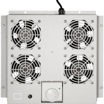 Accesorio de Rack LogiLink FAS122G con 4 Ventiladores y Color Gris Claro (RAL7035)