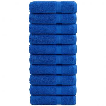 Toallas de sauna y mano SOLUND 12 piezas azul 50x100 cm 600gsm