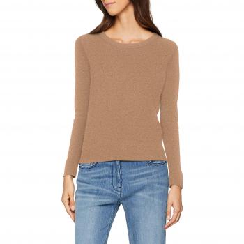 SELECTED FEMME Slfaya Cashmere LS Knit O-Neck, suéter para Mujer, Beige Camel, 42