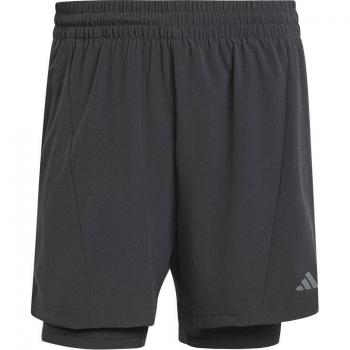 Men's Black 2-in-1 Yoga Training Shorts