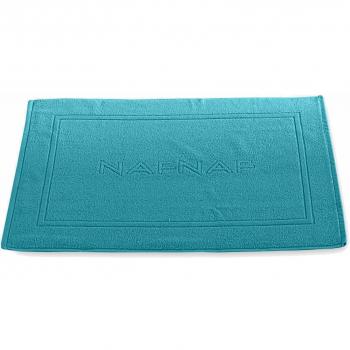 Alfombra de Baño Naf Naf Casual 100% Algodón Turquesa/Azul Mar 50x80 cm