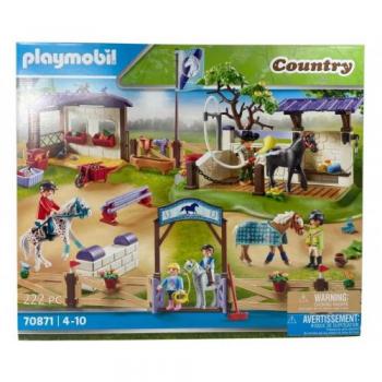 Playmobil Torneo de Equitación con Zona de Lavado de Caballos 70871 - Country Horse Riding Tournament with Washing Area, 222 piezas