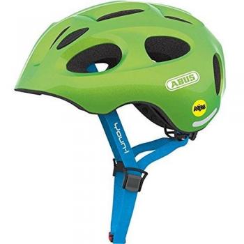 Abus Youn-I MIPS Kids Bicycle Helmet - Sparkling Green, Size M (52-57 cm)