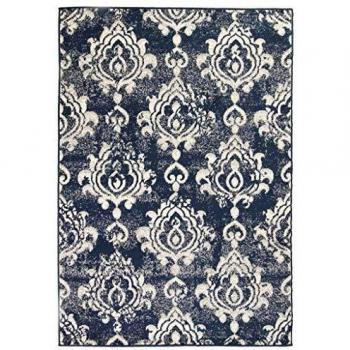 vidaXL Alfombra Moderna Estampado de Cachemir Beige/Azul 120x170cm Decoración