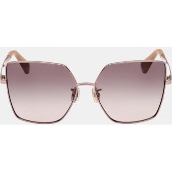Max Mara Women's Geometric Metal Sunglasses - Pink and Brown Gradient, Size 60 MM