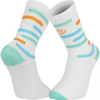 Calcetines largos BV Sport Light Run Haute Rio-Vert/Bleu 36/38 Verde