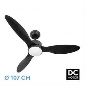 Ventilador DC Serpa Negro 24W 3 Aspas
